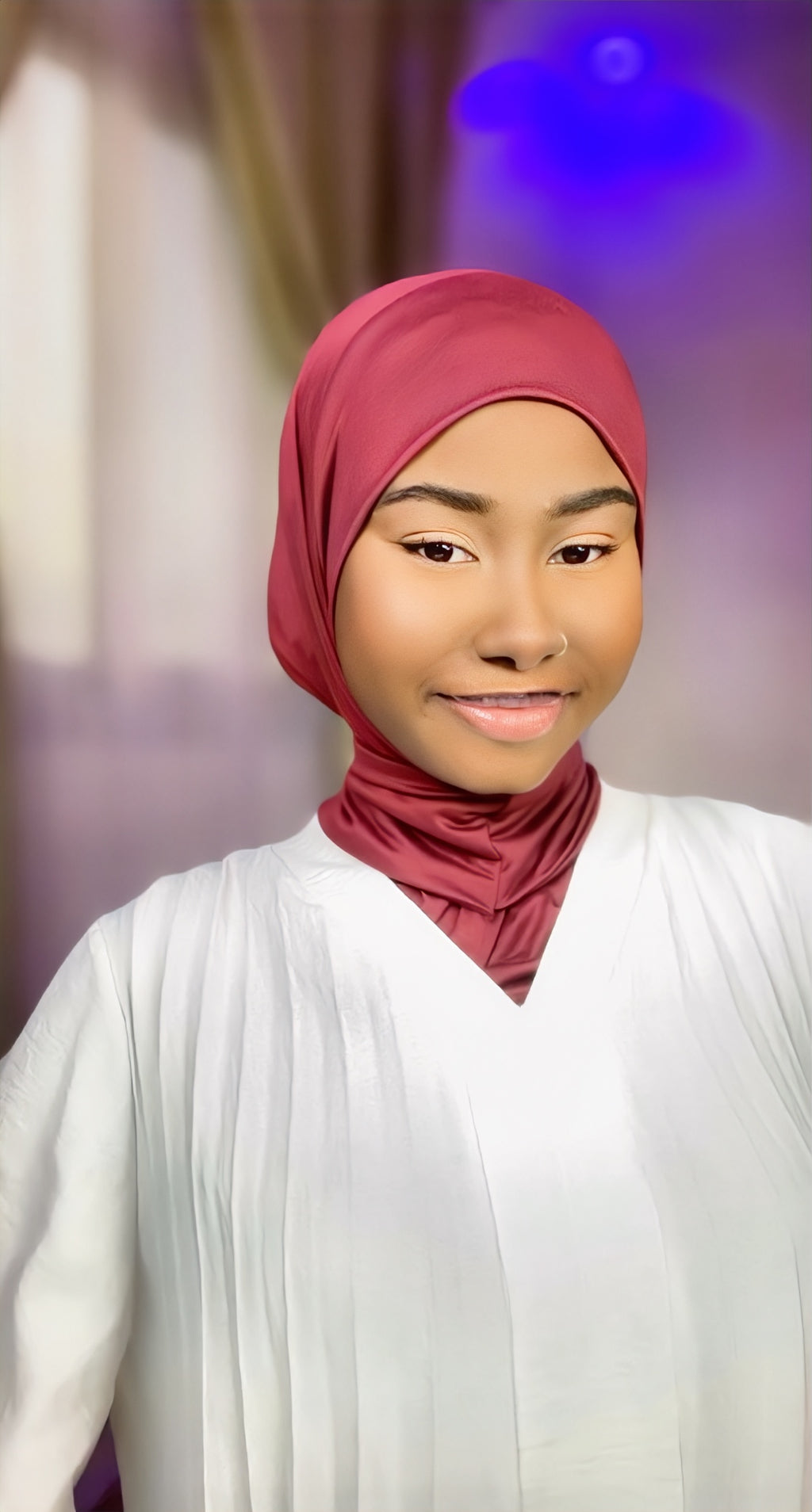 Hijab Cagoule avec bouton