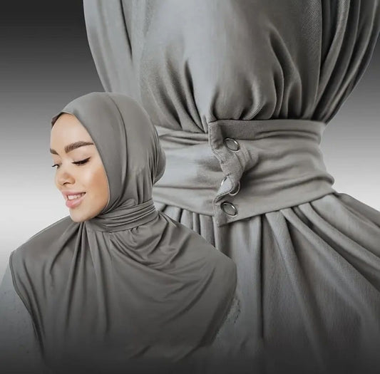 Hijab Cagoule avec bouton