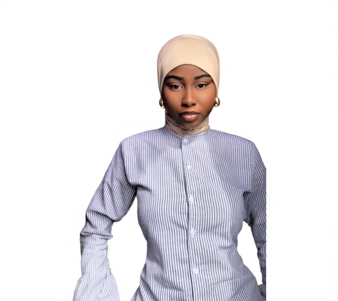 Hijab Cagoule avec bouton