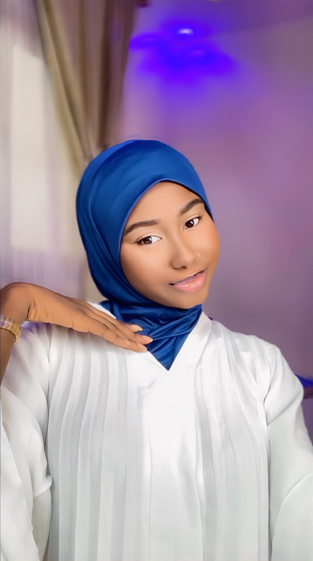 Hijab Cagoule avec bouton