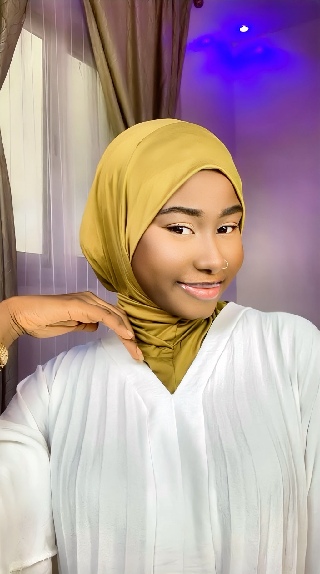 Hijab Cagoule avec bouton