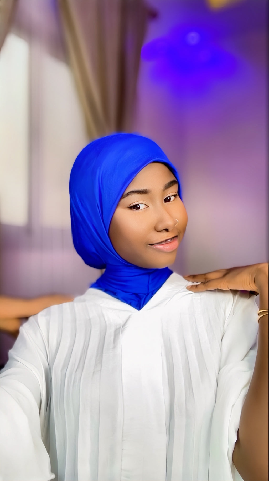 Hijab Cagoule avec bouton