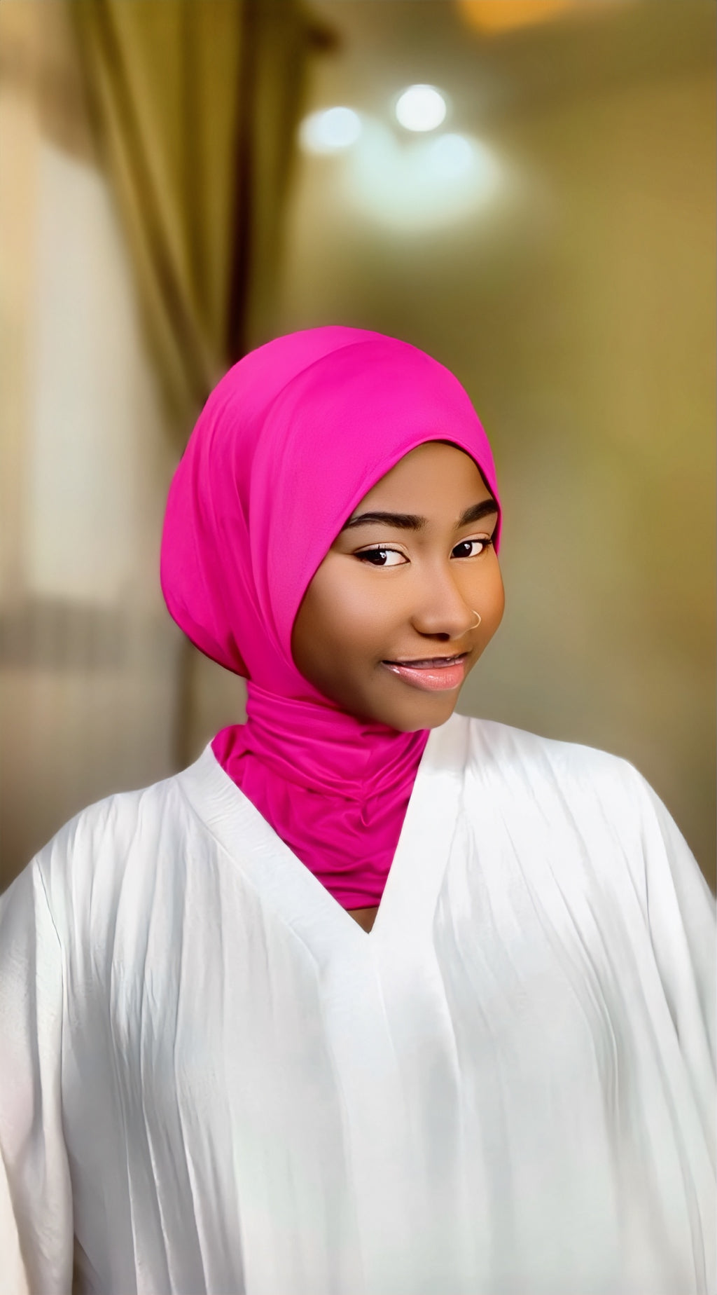 Hijab Cagoule avec bouton